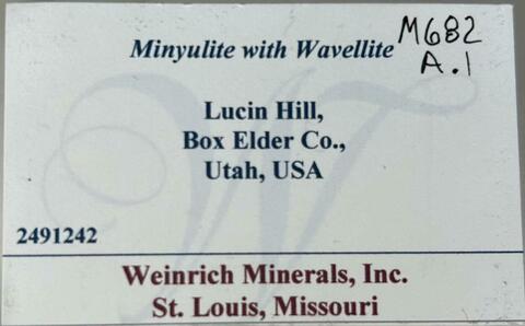 Label Images - only: Minyulite Wavellite & Apatite