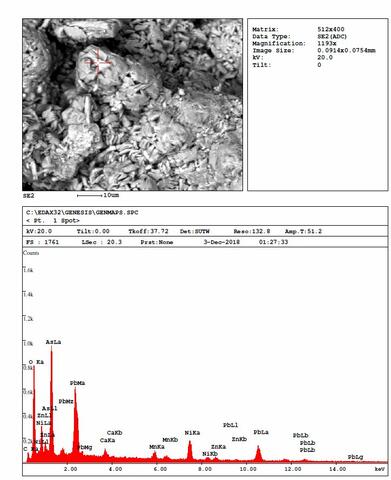 Analysis Report - only: Nickeltsumcorite & Annabergite