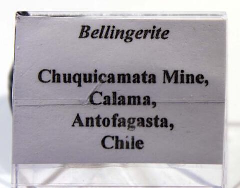 Label Images - only: Bellingerite