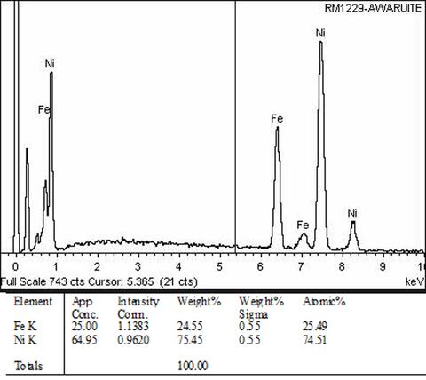 Analysis Report - only: Awaruite