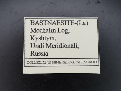 Label Images - only: Bastnäsite-(La)