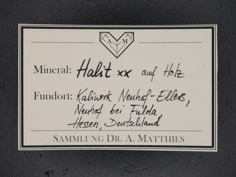Label Images - only: Halite On Wood