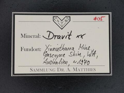 Label Images - only: Dravite