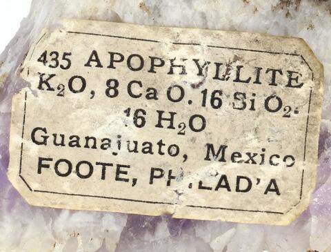 Label Images - only: Amethyst & Apophyllite