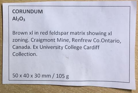 Label Images - only: Corundum