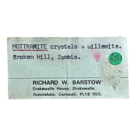 Label Images - only: Mottramite & Willemite