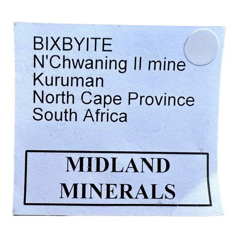 Label Images - only: Bixbyite & Manganite