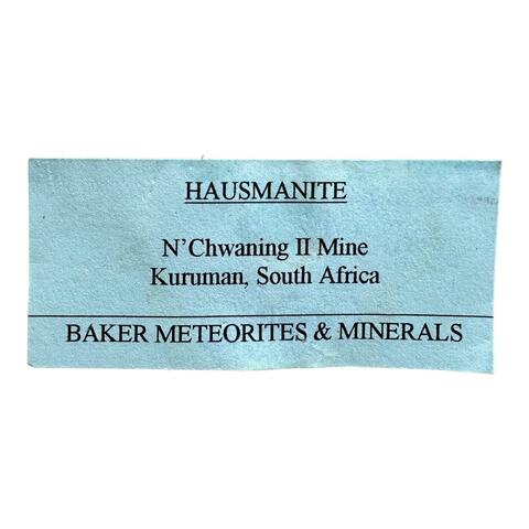 Label Images - only: Hausmannite & Baryte