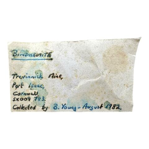 Label Images - only: Bindheimite