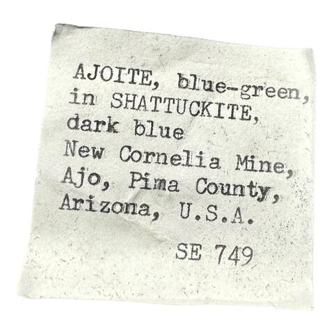 Label Images - only: Ajoite & Shattuckite