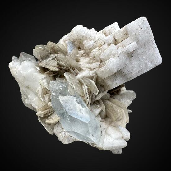 Aquamarine Orthoclase & Muscovite