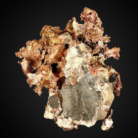 Native Copper & Calcite