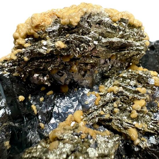 Pyrite Psm Pyrrhotite With Siderite On Galena & Sphalerite