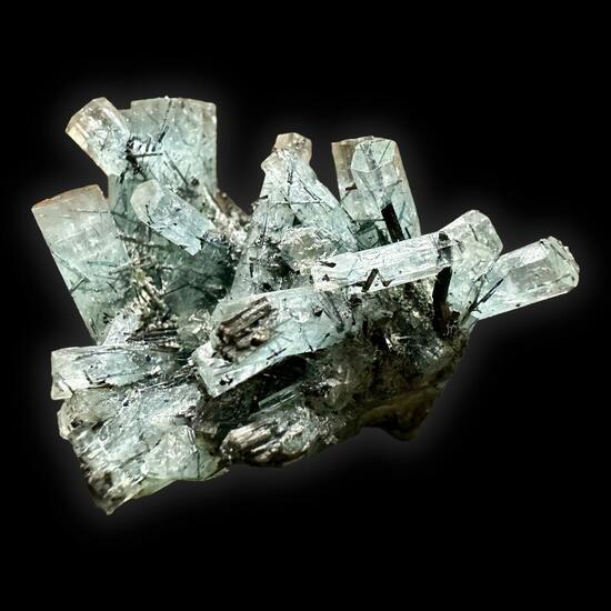 Aquamarine With Schorl