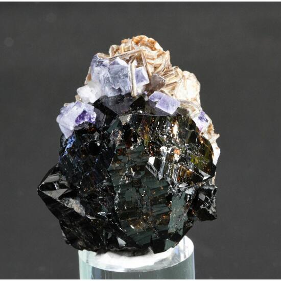 Fluorite & Cassiterite On Muscovite