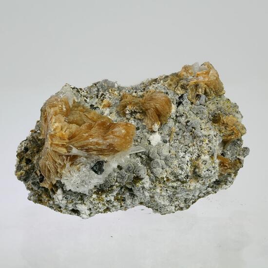 Roweite With Olshanskyite & Johnbaumite On Andradite