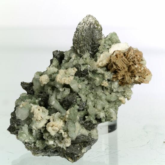 Genthelvite Löllingite & Dolomite On Quartz