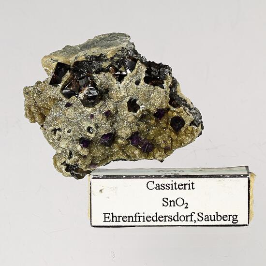 Cassiterite With Fluorite
