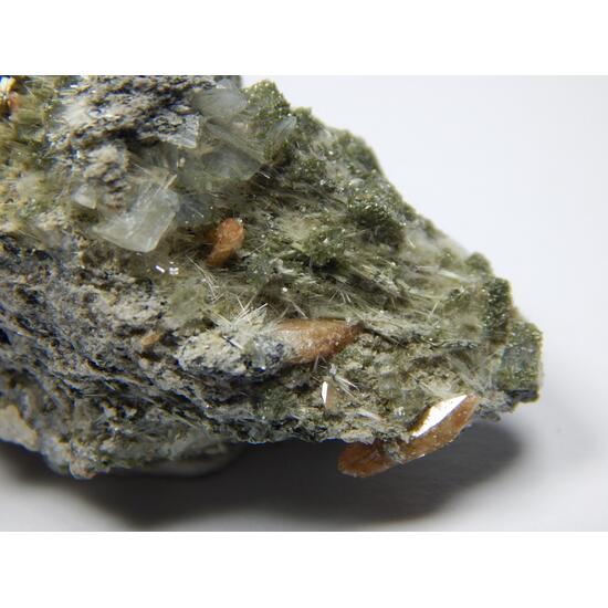 Titanite Adularia Byssolite & Clinochlore