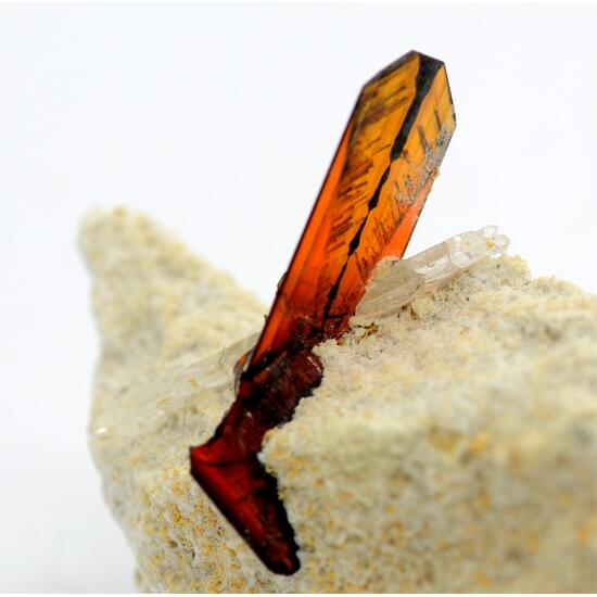 Brookite With Faden Quartz