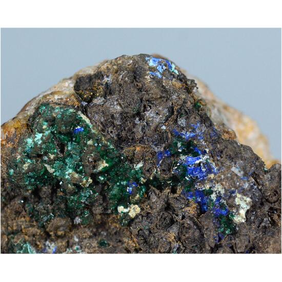 Azurite With Malachite