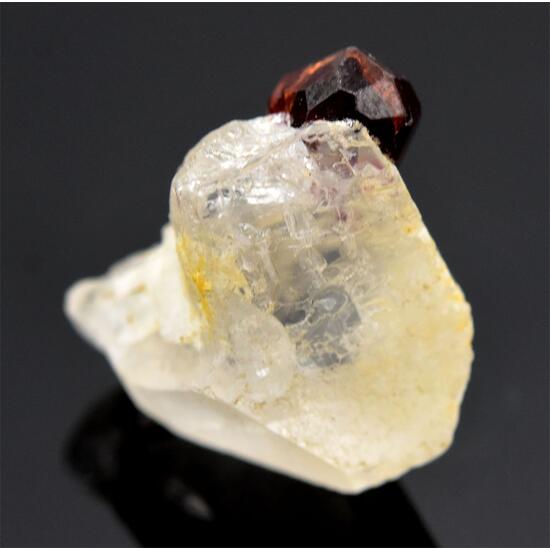 Garnet Var Spessartine With Quartz