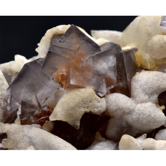 Fluorite With Calcite