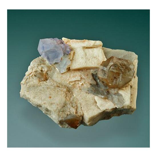 Fluorite & Smoky Quartz