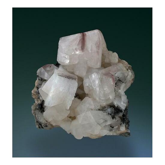 Calcite & Adularia With Hematite