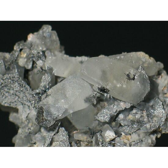 Acanthite & Safflorite On Calcite