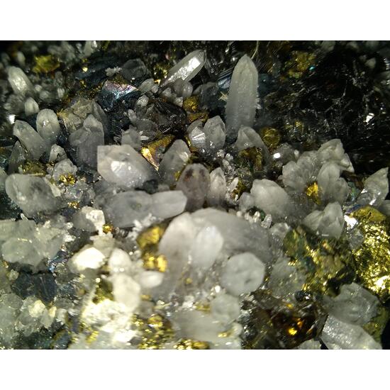 Galena With Sphalerite & Chalcopyrite & Quartz