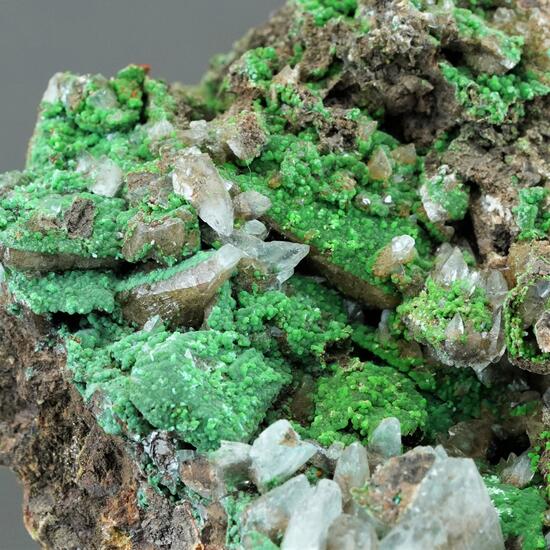 Conichalcite & Aragonite On Calcite