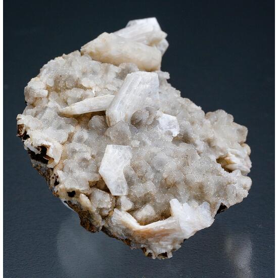 Stilbite On Chalcedony