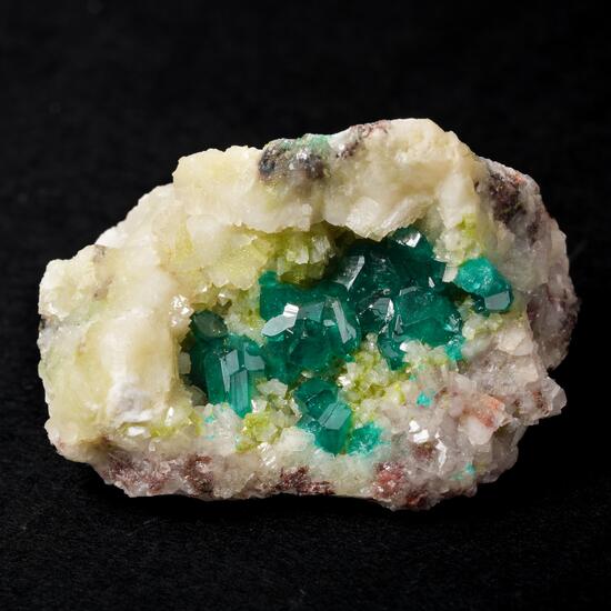 Dioptase Calcite