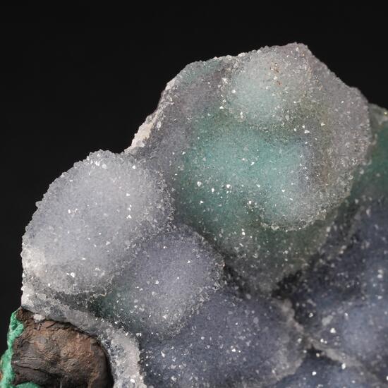 Quartz Hetaerolite & Malachite