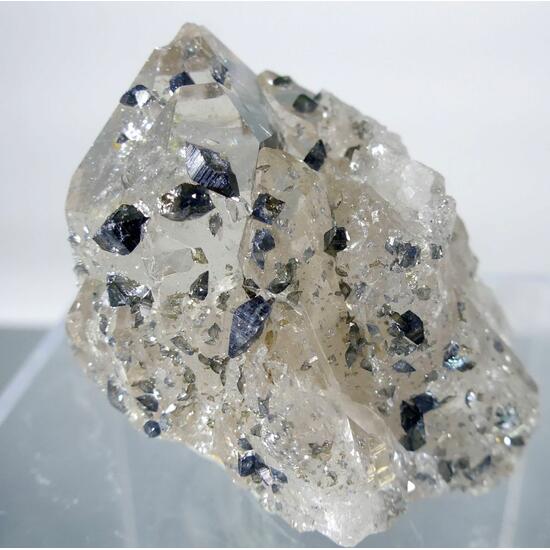 Anatase On Rock Crystal