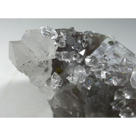 Fluorite With Quartz & Chalcopyrite