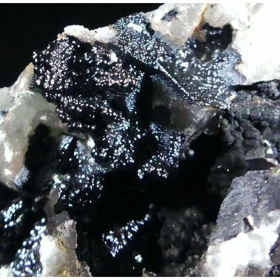 Mixite On Goethite On Fluorite