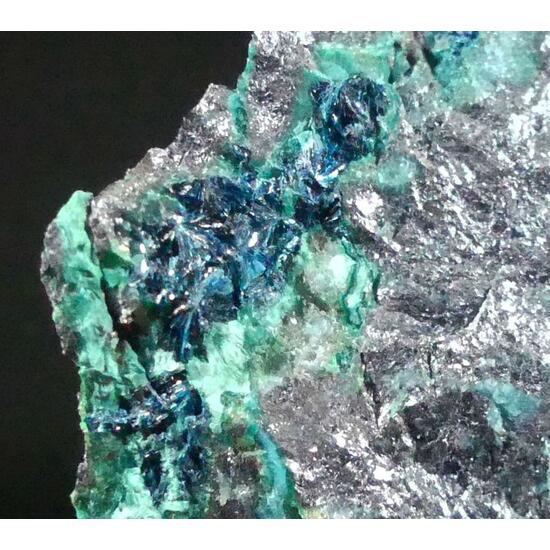 Clinoclase On Chrysocolla & Tennantite