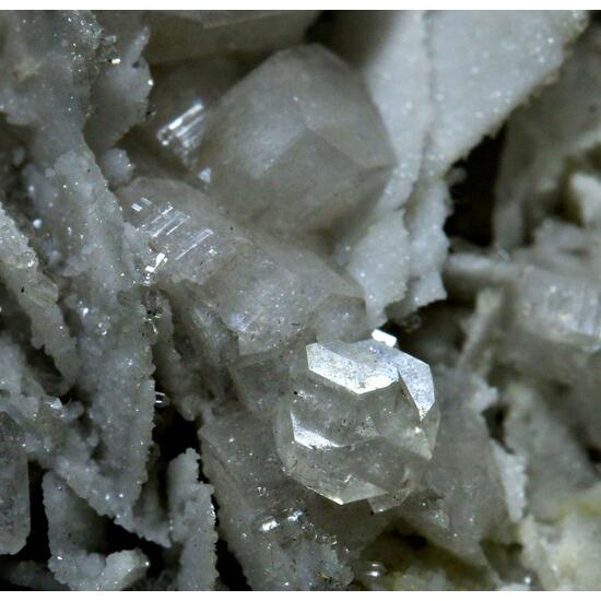 Harmotome On Quartz Psm Calcite