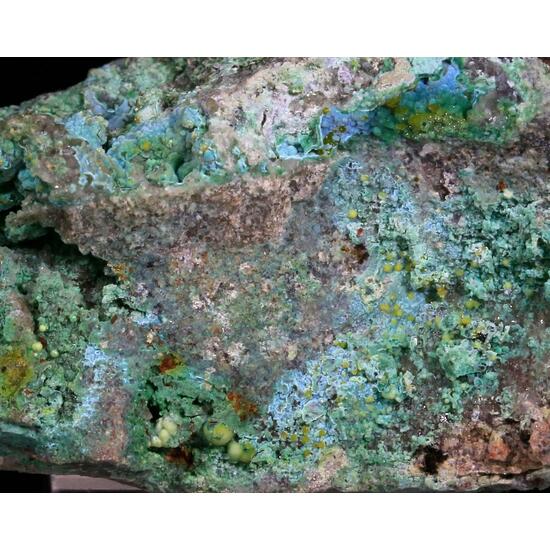 Eulytine Beyerite & Namibite On Chrysocolla