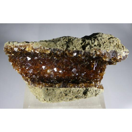 Calcite & Natrolite On Natrolite Psm Fossil Wood