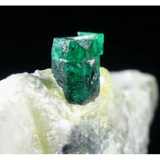 Emerald On Calcite