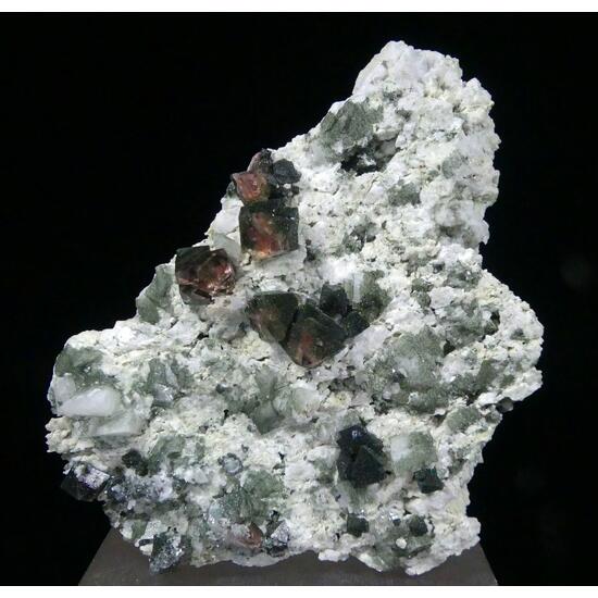 Fluorite With Chlorite & Adularia