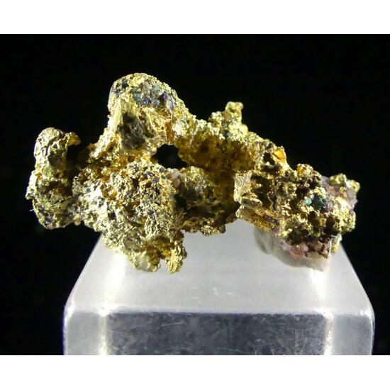Native Gold With Dioptase