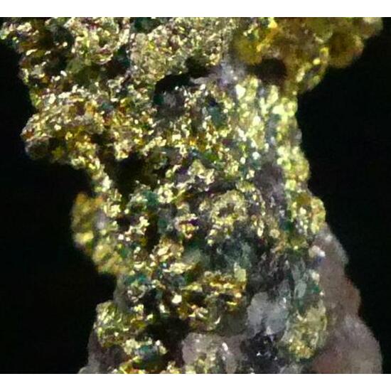 Native Gold With Dioptase