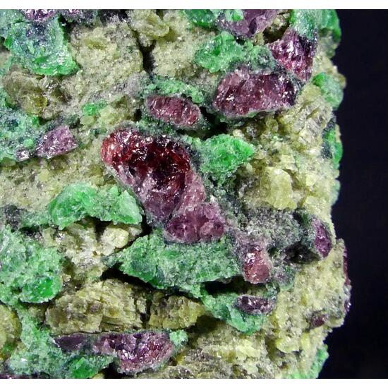 Pyrope & Chromian Diopside In Forsterite