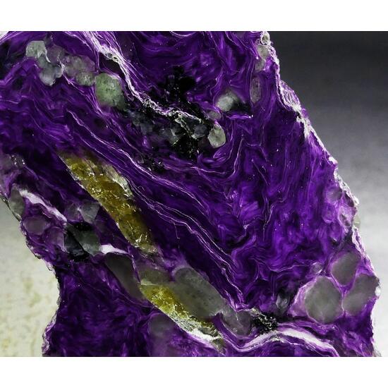 Charoite With Tinaksite Fedorite & Aegirine