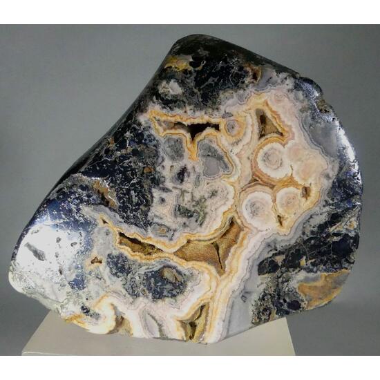 Rhodochrosite With Capillitite Hematite & Pyrite