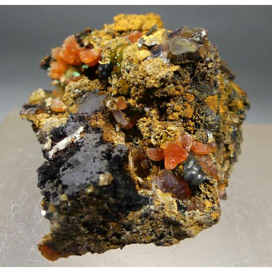 Rhodochrosite With Malachite Psm Native Copper